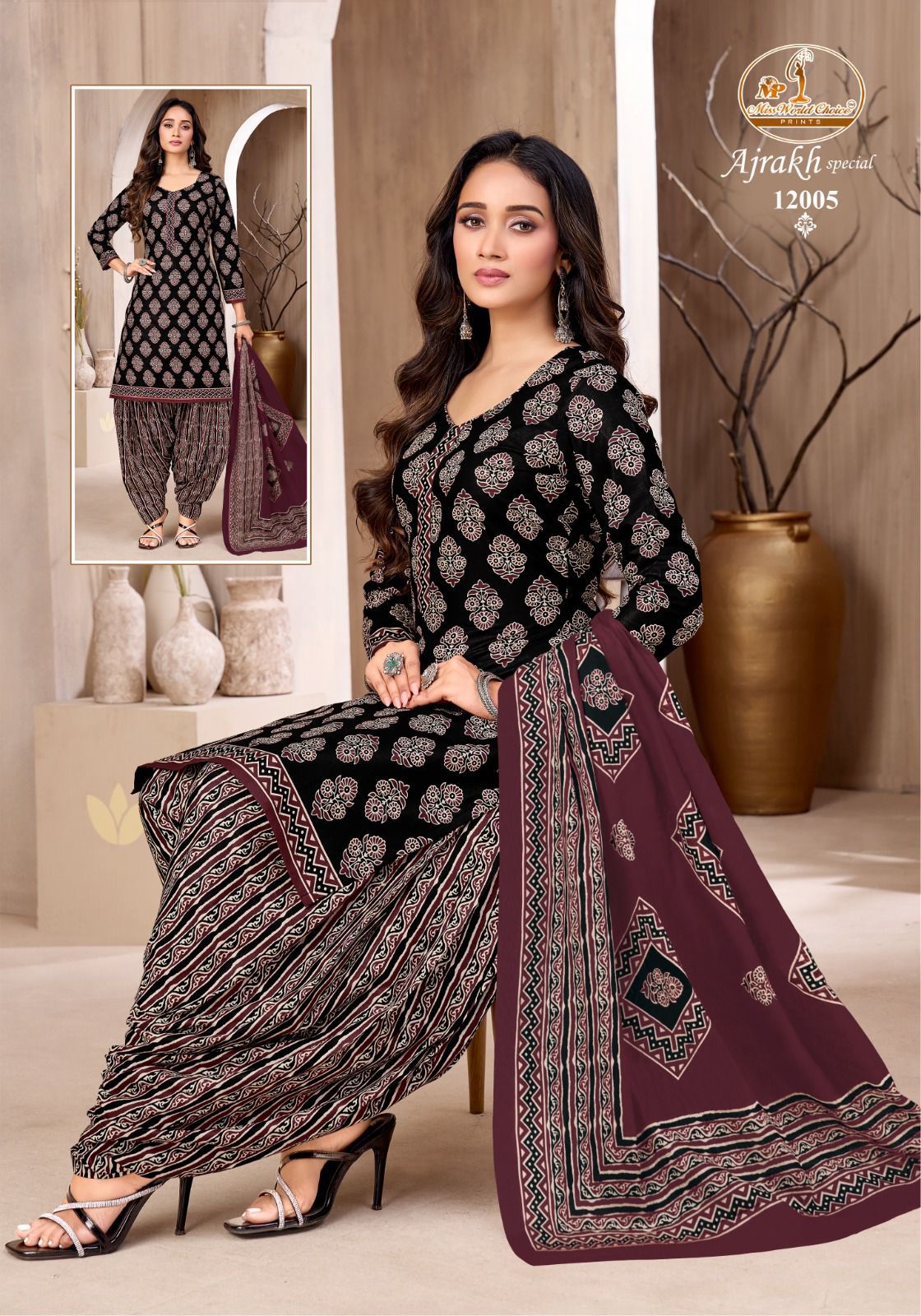 Ajrakh Special Vol 12 Miss World Choice Cotton Dress Material Wholesale
