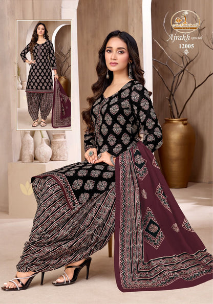 Ajrakh Special Vol 12 Miss World Choice Cotton Dress Material Wholesale