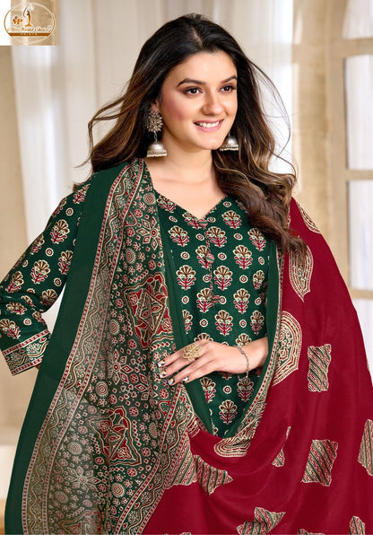 Ajrakh Special Vol 13 Miss World Choice Cotton Dress Material Supplier Ahmedabad