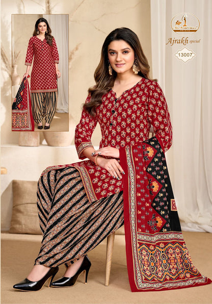 Ajrakh Special Vol 13 Miss World Choice Cotton Dress Material Supplier Ahmedabad