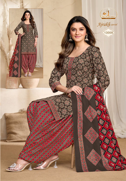 Ajrakh Special Vol 13 Miss World Choice Cotton Dress Material Supplier Ahmedabad