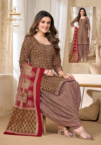 Ajrakh Special Vol 13 Miss World Choice Cotton Dress Material Supplier Ahmedabad