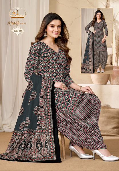 Ajrakh Special Vol 13 Miss World Choice Cotton Dress Material Supplier Ahmedabad