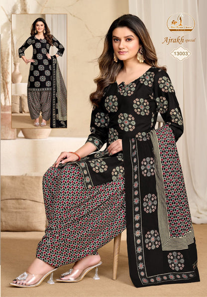 Ajrakh Special Vol 13 Miss World Choice Cotton Dress Material Supplier Ahmedabad