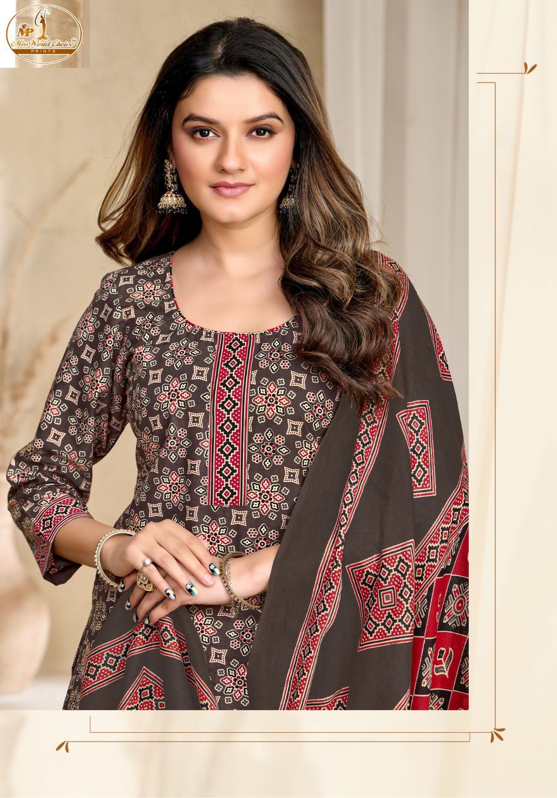 Ajrakh Special Vol 13 Miss World Choice Cotton Dress Material Supplier Ahmedabad