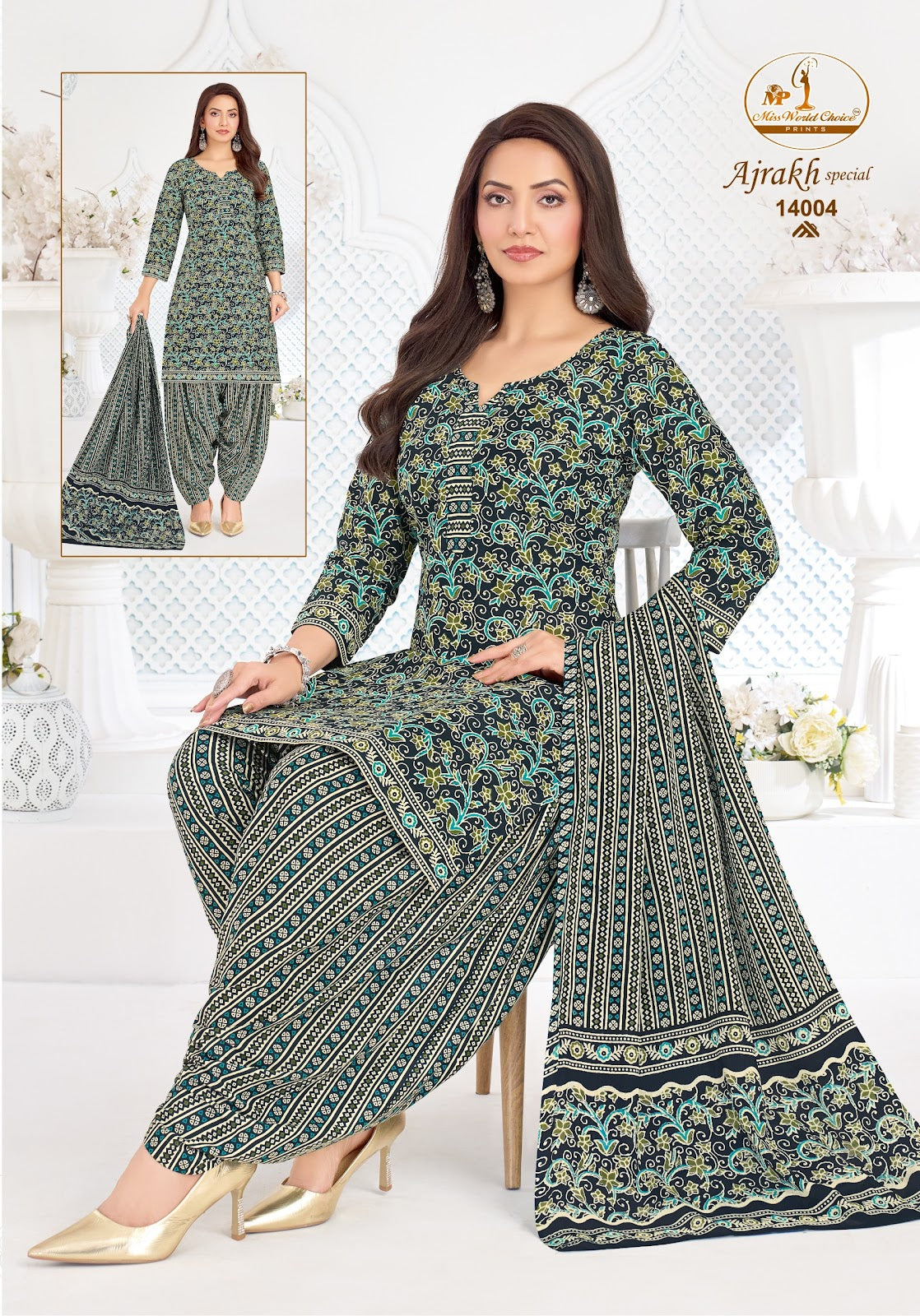 Ajrakh Special Vol 14 Miss World Choice Cotton Dress Material Wholesale