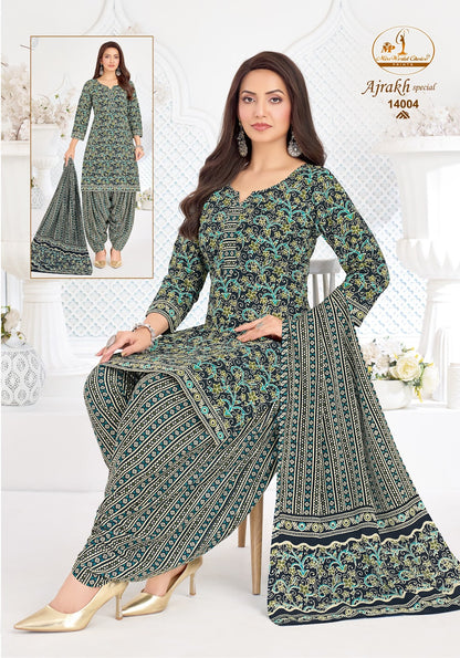 Ajrakh Special Vol 14 Miss World Choice Cotton Dress Material Wholesale