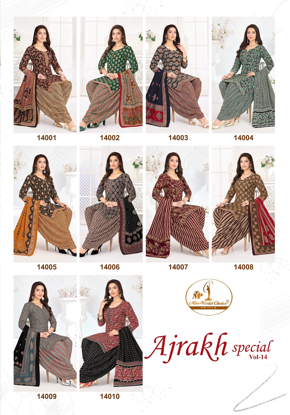 Ajrakh Special Vol 14 Miss World Choice Cotton Dress Material Wholesale