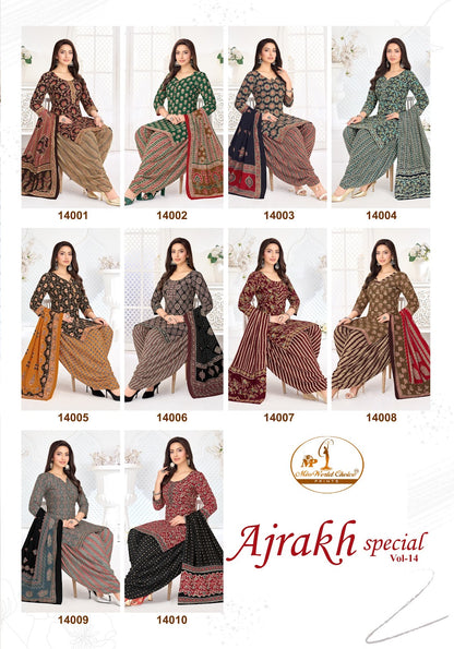 Ajrakh Special Vol 14 Miss World Choice Cotton Dress Material Wholesale