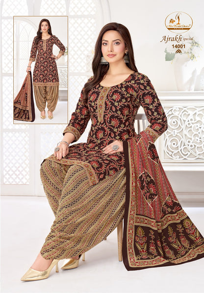 Ajrakh Special Vol 14 Miss World Choice Cotton Dress Material Wholesale