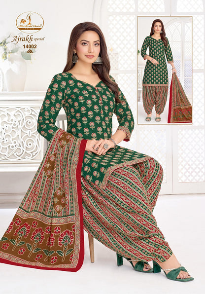 Ajrakh Special Vol 14 Miss World Choice Readymade Cotton Patiyala Suits Wholesale Rate