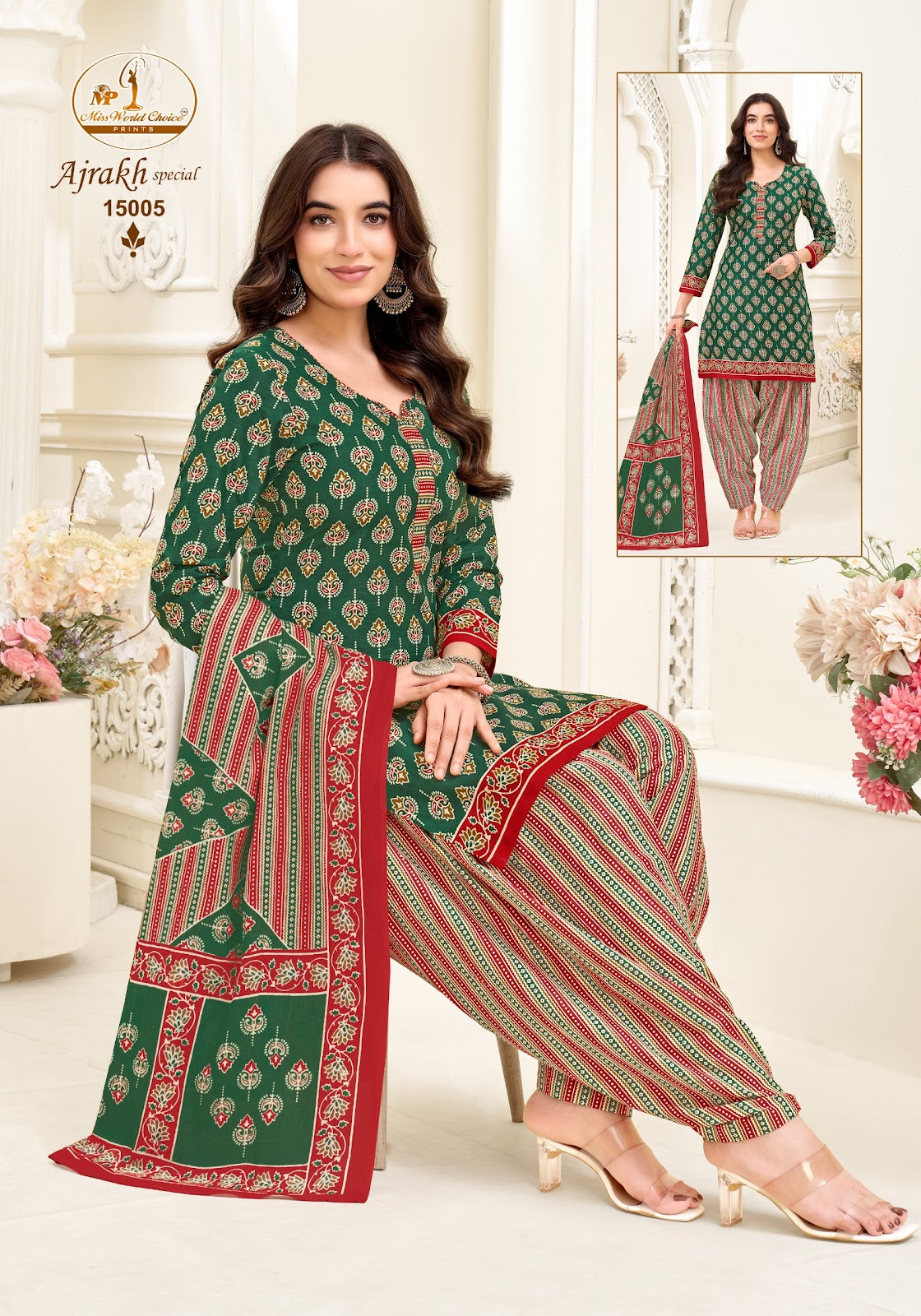 Ajrakh Special Vol 15 Miss World Choice Cotton Dress Material Wholesale