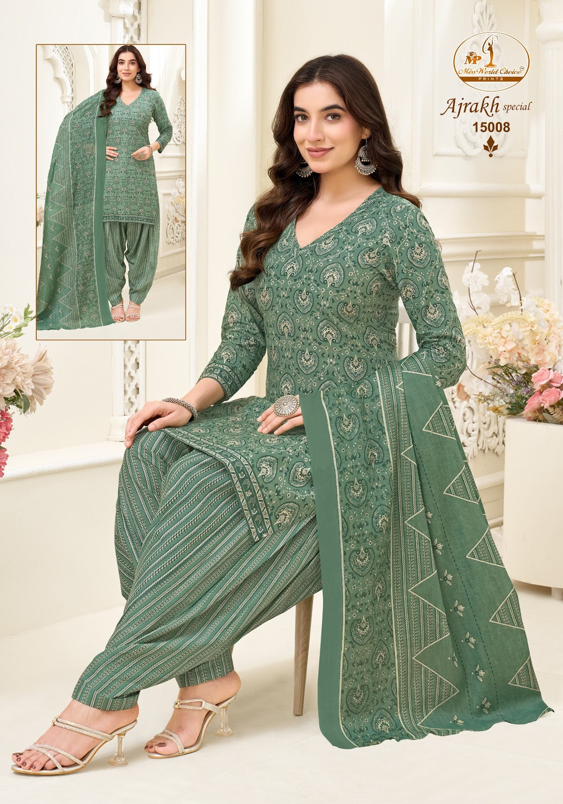 Ajrakh Special Vol 15 Miss World Choice Cotton Dress Material Wholesale