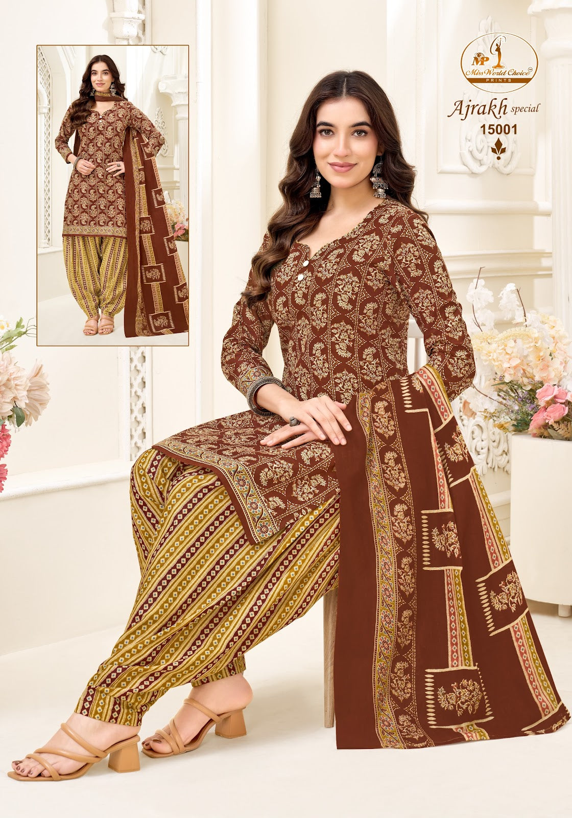 Ajrakh Special Vol 15 Miss World Choice Cotton Dress Material Wholesale