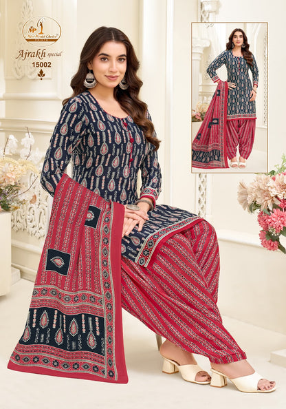 Ajrakh Special Vol 15 Miss World Choice Cotton Dress Material Wholesale