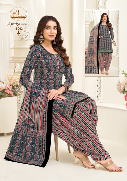 Ajrakh Special Vol 15 Miss World Choice Cotton Dress Material Wholesale