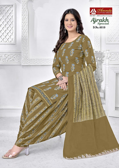 Ajrakh Special Vol 4 Amruta Cotton Patiyala Style Suits Supplier