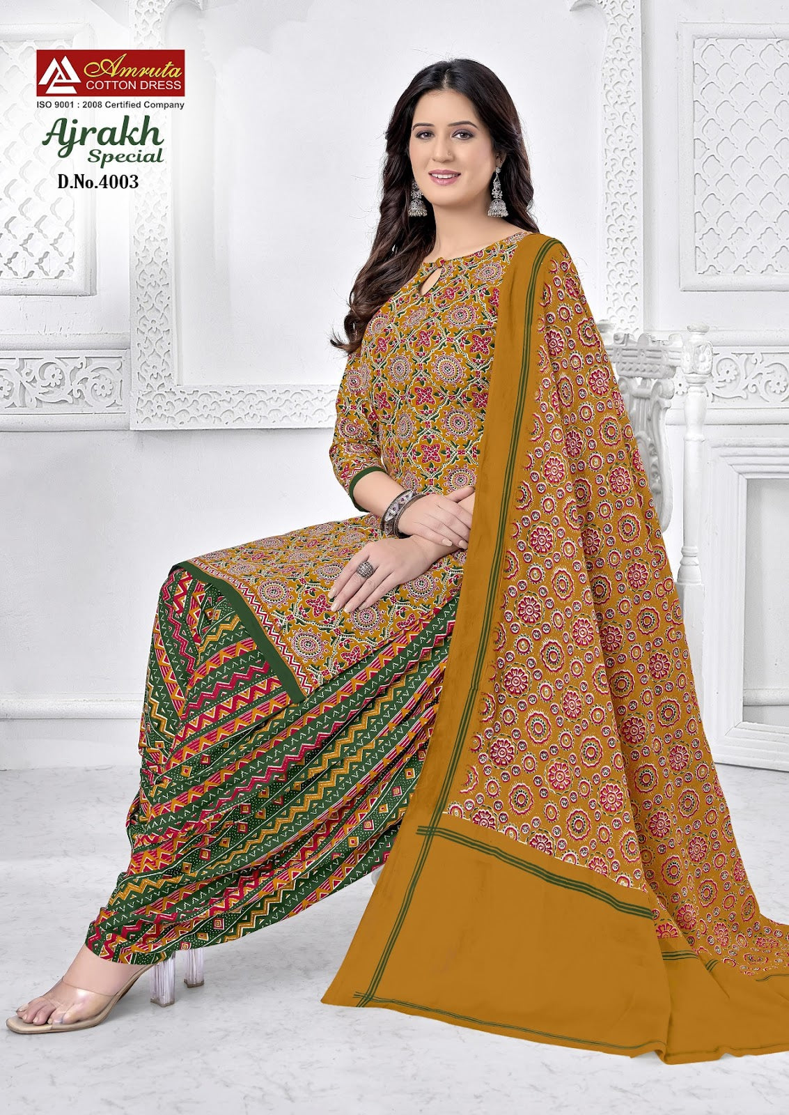 Ajrakh Special Vol 4 Amruta Cotton Patiyala Style Suits Supplier