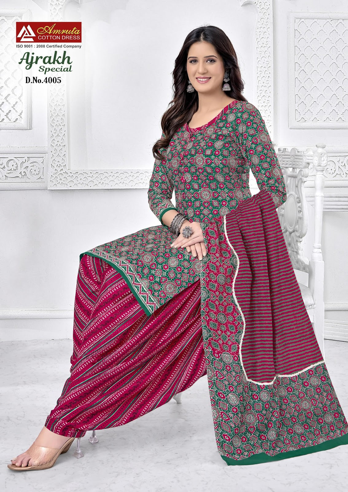 Ajrakh Special Vol 4 Amruta Cotton Patiyala Style Suits Supplier
