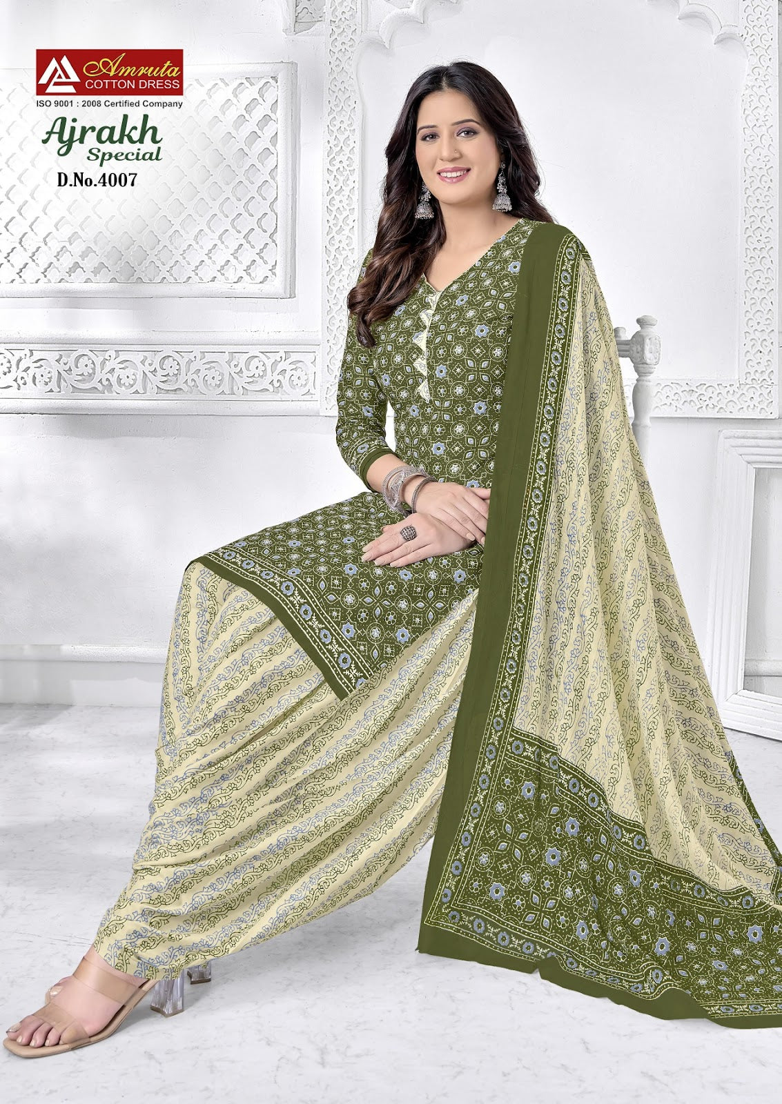 Ajrakh Special Vol 4 Amruta Cotton Patiyala Style Suits Supplier