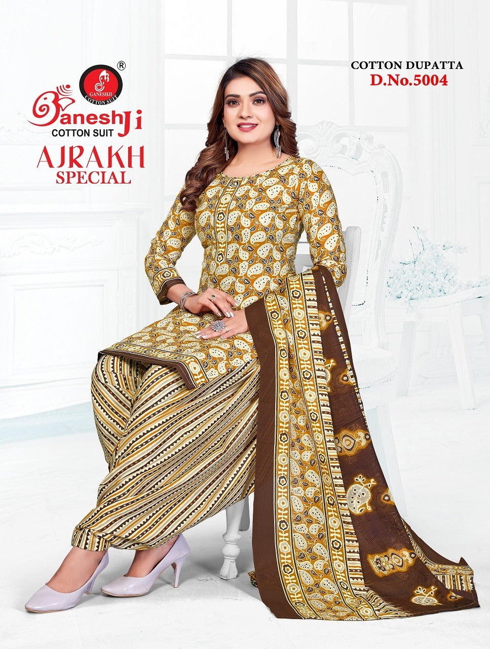 Ajrakh Special Vol 5 Ganeshji Cotton Dress Material Supplier Ahmedabad