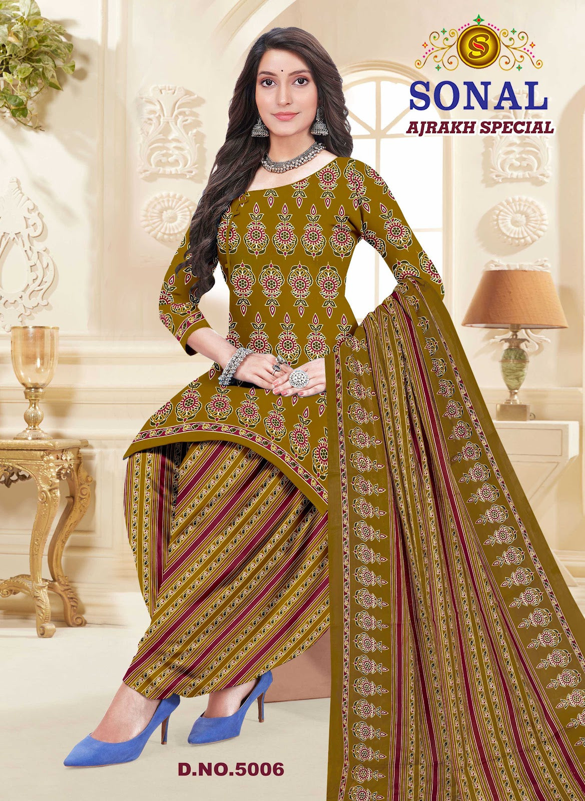 Ajrakh Special Vol 5 Sonal Textile Cotton Dress Material Wholesale Rate