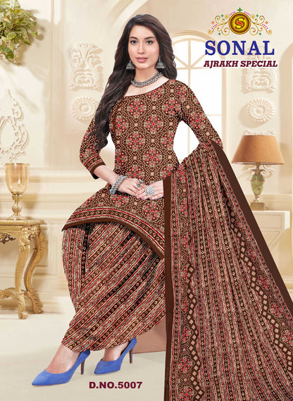 Ajrakh Special Vol 5 Sonal Textile Cotton Dress Material Wholesale Rate