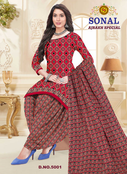 Ajrakh Special Vol 5 Sonal Textile Cotton Dress Material Wholesale Rate