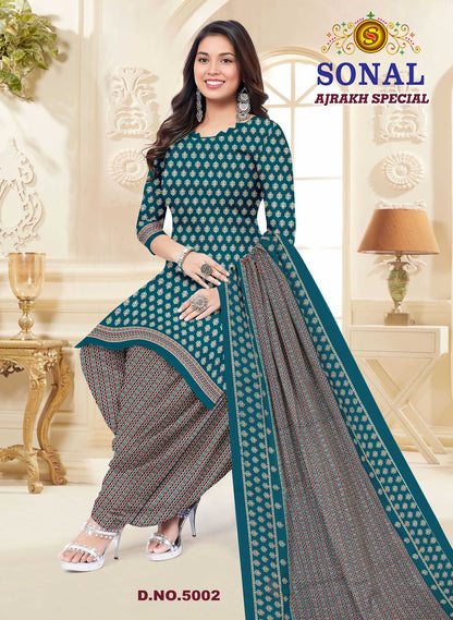 Ajrakh Special Vol 5 Sonal Textile Cotton Dress Material Wholesale Rate