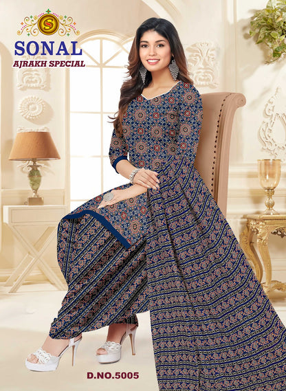Ajrakh Special Vol 5 Sonal Textile Cotton Dress Material Wholesale Rate