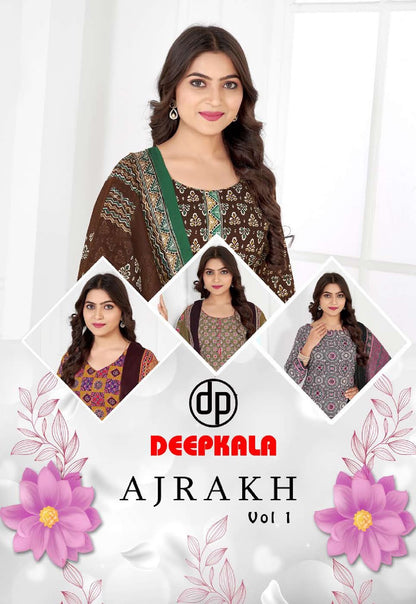Ajrakh Vol 1 Deepkala Cotton Dress Material Wholesaler India