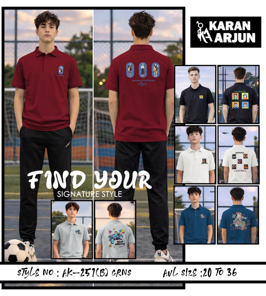 Ak 251 B Karan Arjun Tencil Lycra Boys Tshirt Wholesale