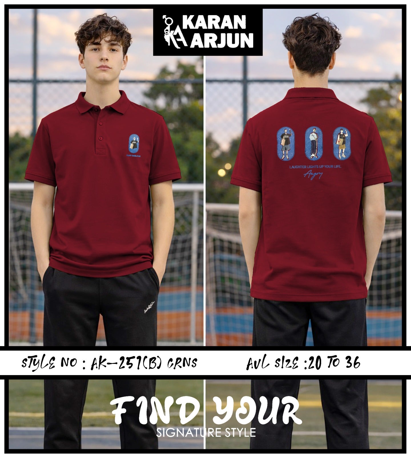 Ak 251 B Karan Arjun Tencil Lycra Boys Tshirt Wholesale