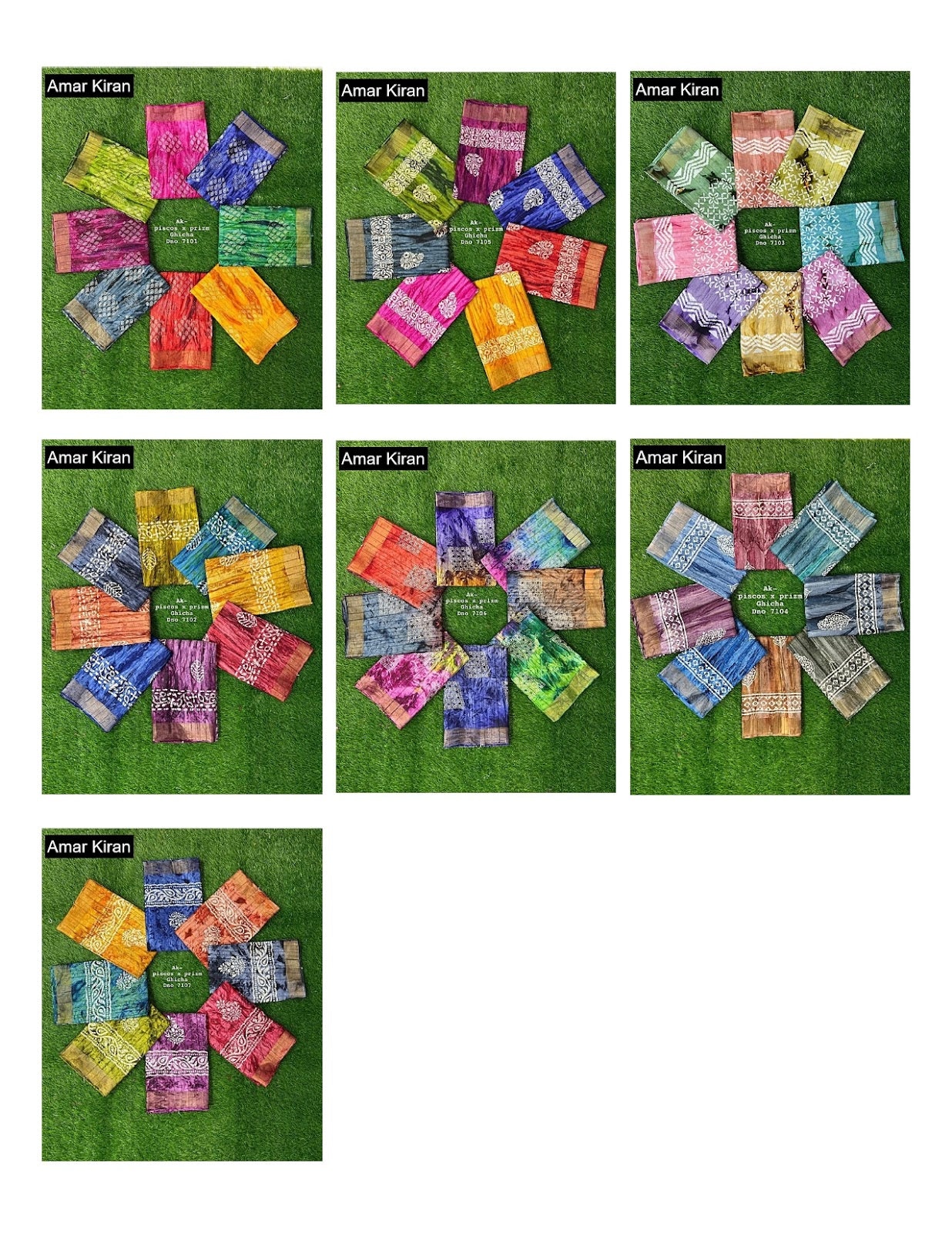 Ak Piscos X Prizm Amar Kiran Handloom Sarees Wholesaler Gujarat