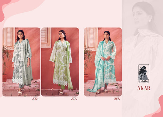 Akar Sahiba Cotton Lawn Plazzo Style Suits
