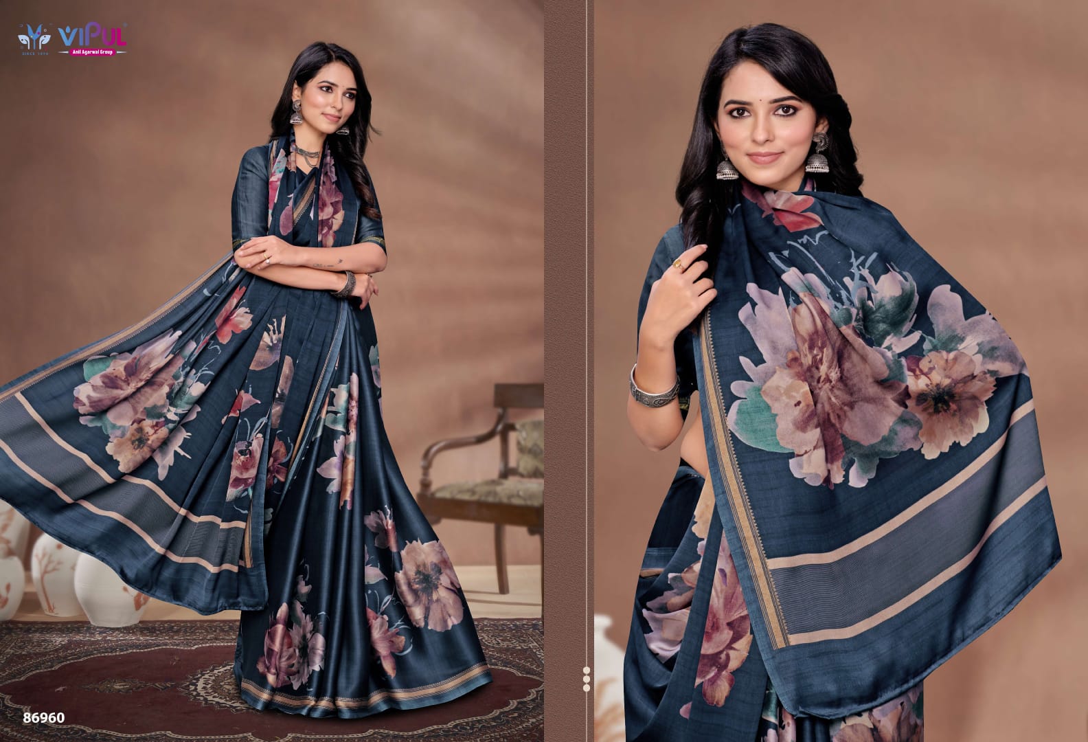 Akasaa Vipul Satin Silk Sarees Exporter India