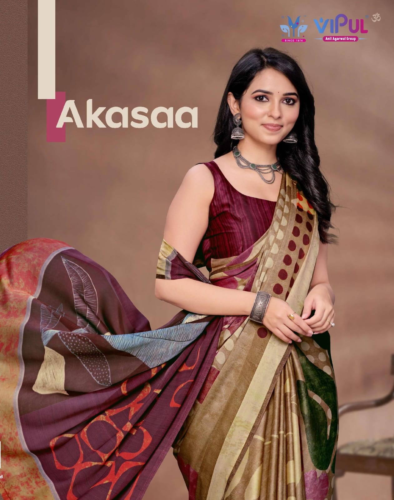 Akasaa Vipul Satin Silk Sarees Exporter India