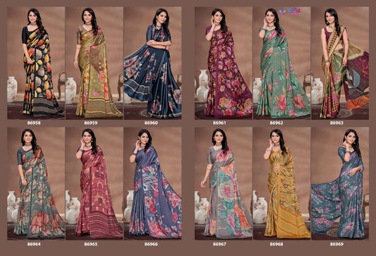 Akasaa Vipul Satin Silk Sarees Exporter India