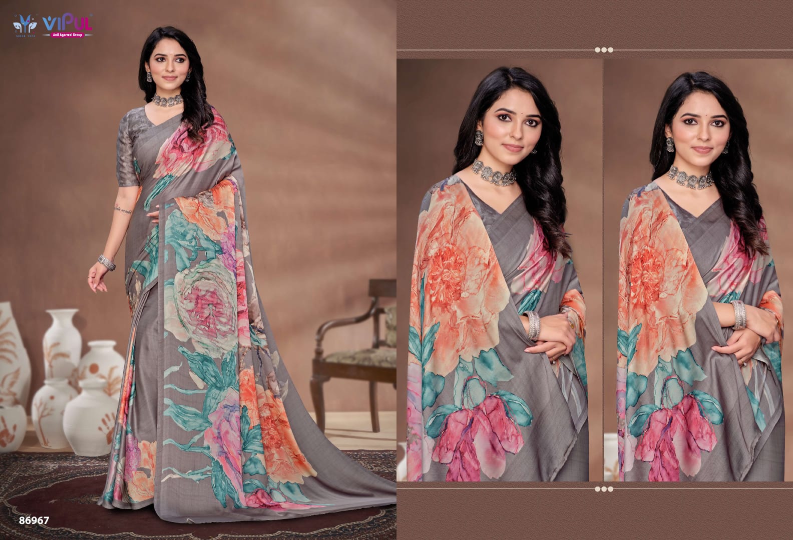 Akasaa Vipul Satin Silk Sarees Exporter India