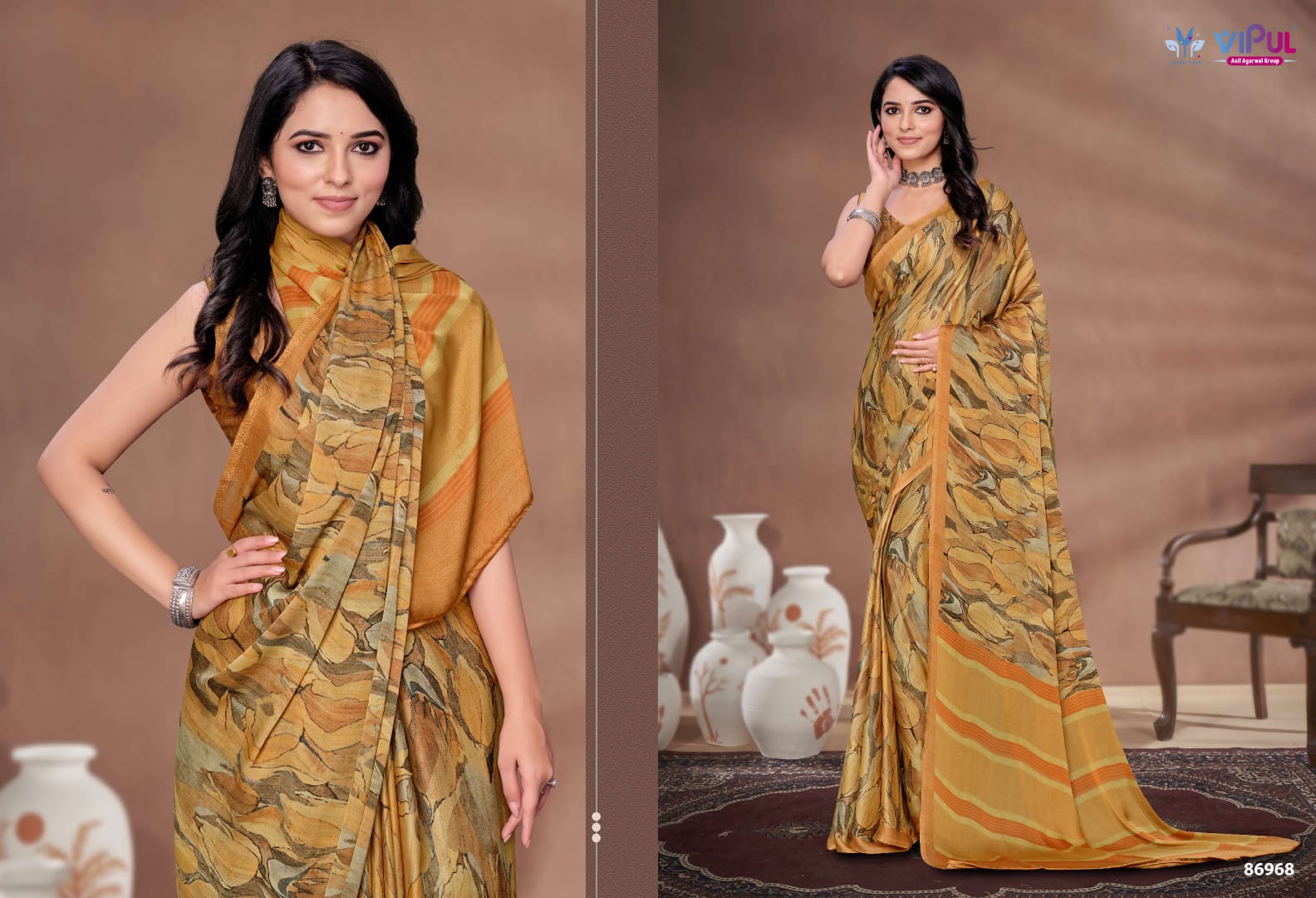 Akasaa Vipul Satin Silk Sarees Exporter India