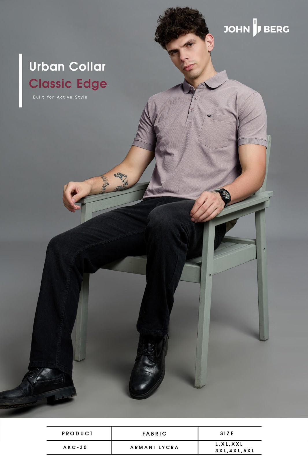 Akc 30 John Berg Armani Lycra Mens Tshirts Wholesaler Ahmedabad