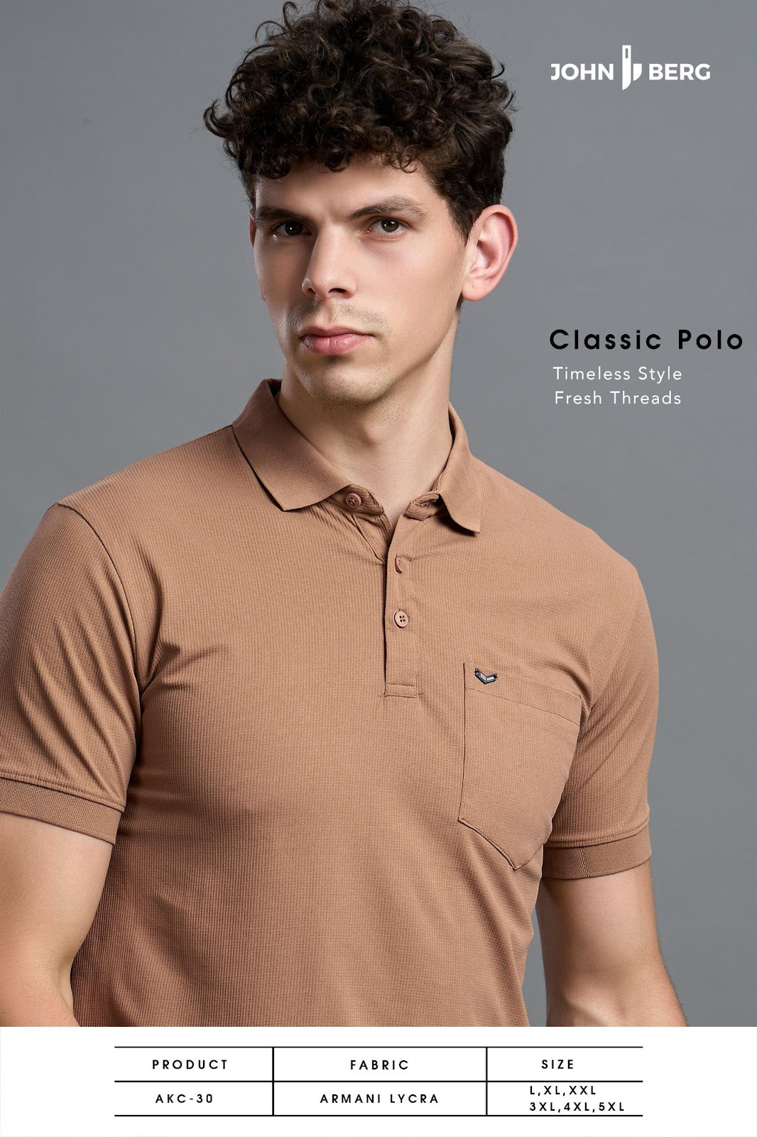 Akc 30 John Berg Armani Lycra Mens Tshirts Wholesaler Ahmedabad