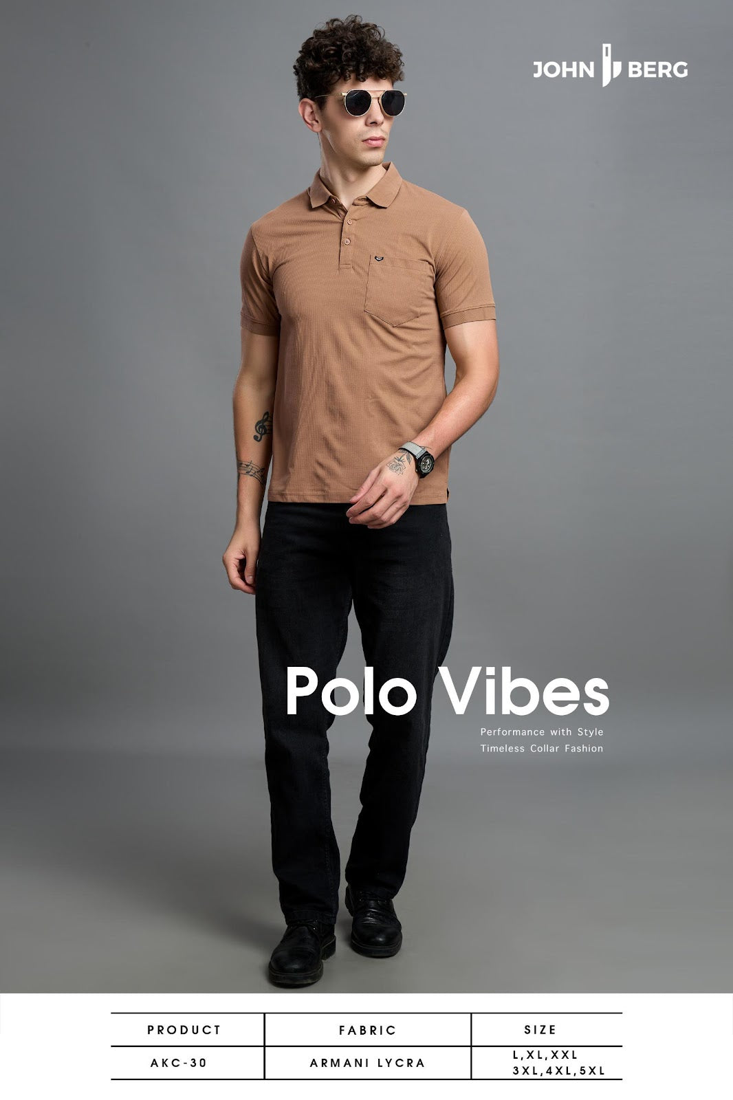 Akc 30 John Berg Armani Lycra Mens Tshirts Wholesaler Ahmedabad