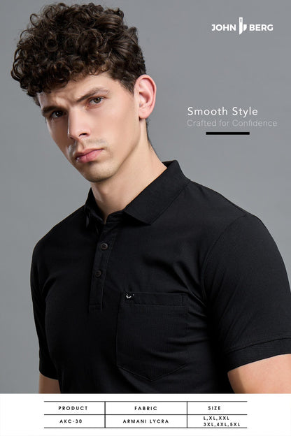 Akc 30 John Berg Armani Lycra Mens Tshirts Wholesaler Ahmedabad