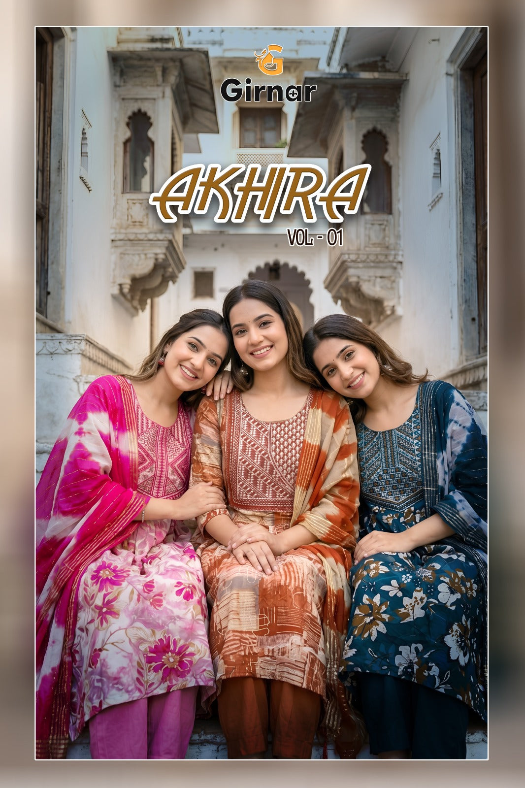 Akhira Vol 1 Girnar Vertican Readymade Anarkali Suits Supplier