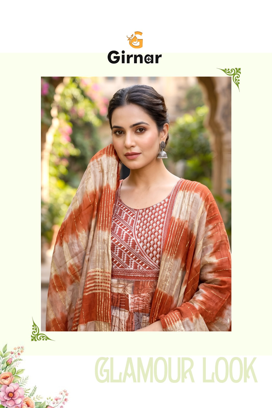 Akhira Vol 1 Girnar Vertican Readymade Anarkali Suits Supplier