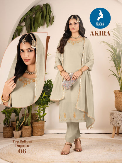 Akira Kaya Chanderi Readymade Pant Style Suits Wholesaler