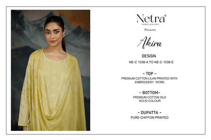 Akira Netra Cotton Plazzo Style Suits Wholesaler