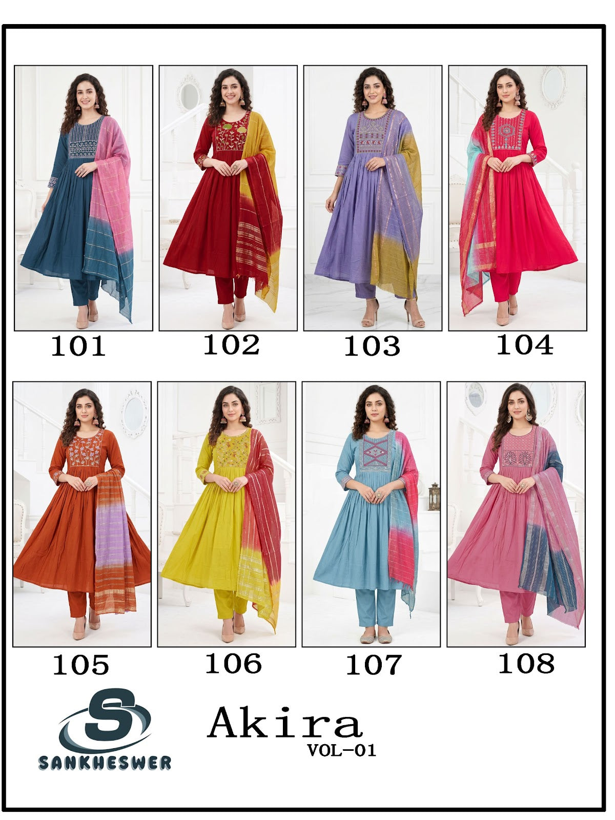 Akira Vol 1 Sankheswer Chanderi Readymade Anarkali Suits Wholesaler India