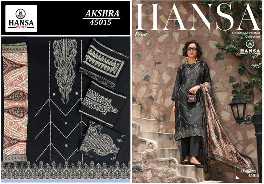 Akshara 45015 Hansa Prints Muslin Pant Style Suits Wholesale Price
